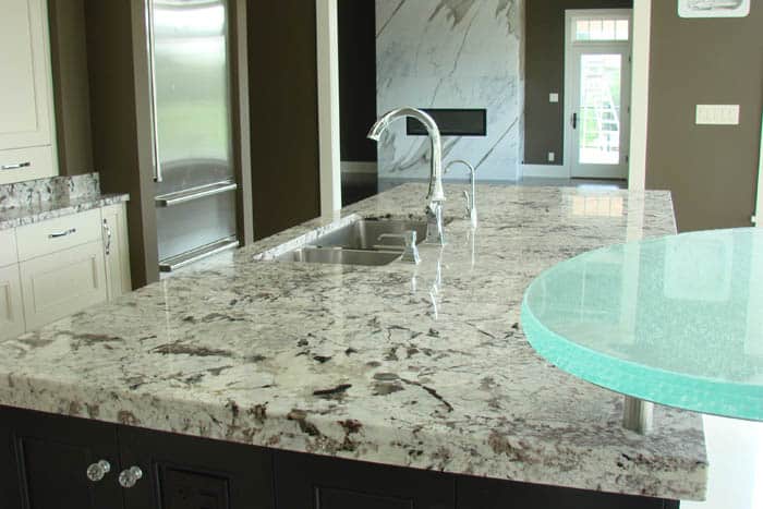 island kitchen design countertops