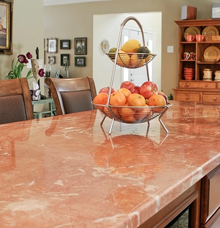 kitchen marble countertop install